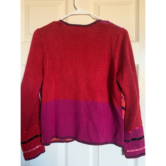 Vintage Napa Valley Petites Abstract Sweater Size P - Picture 2 of 4